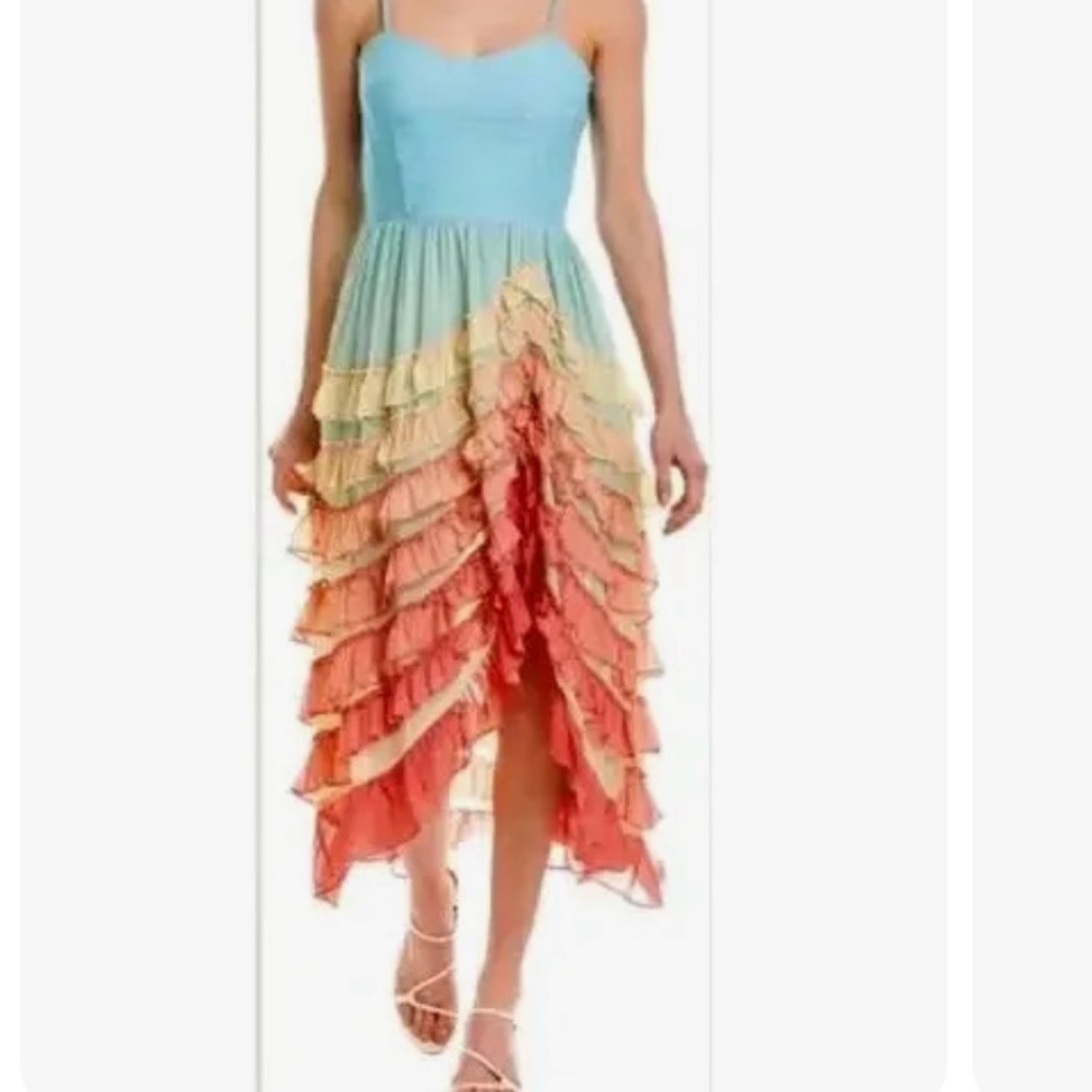 Rococo Sand Ciel Rainbow flounce dress